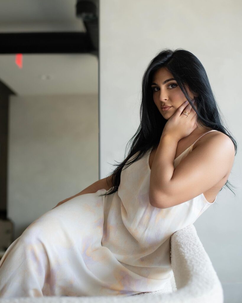 Erifili Sfakianakis' Super Sexy White Maxi Dress Photoshoot