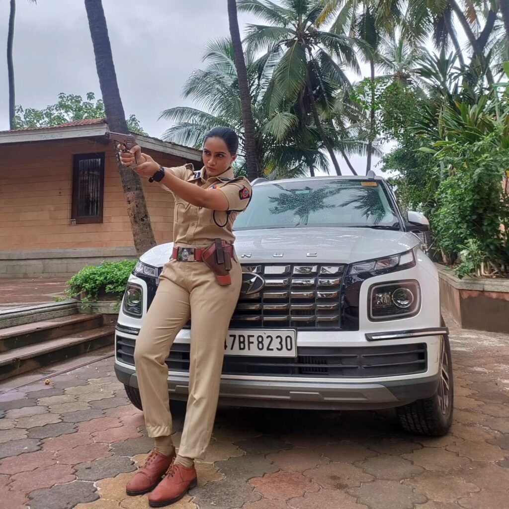 🔥 Unveiling Amika Shail's in Indian Police Dress — Oh-so-Sexy! 🔥